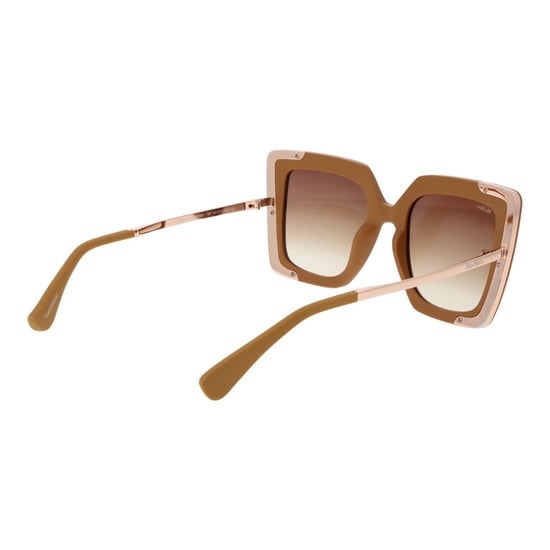 Gafas de sol de plástico marrón Max Mara - Image 3
