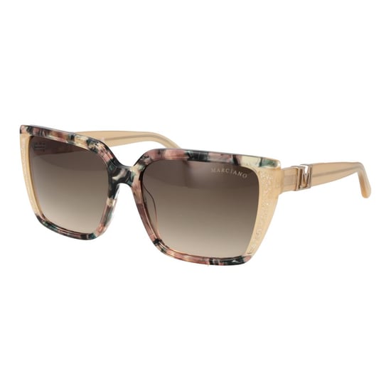 Gafas de sol de acetato beige Marciano de Guess - Image 1