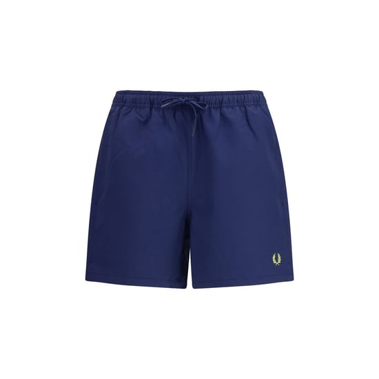 Shorts de poliéster reciclado azul Fred Perry - Image 1