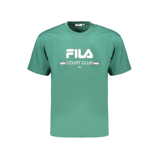 Camiseta de algodón verde para hombre Fila - Image 1