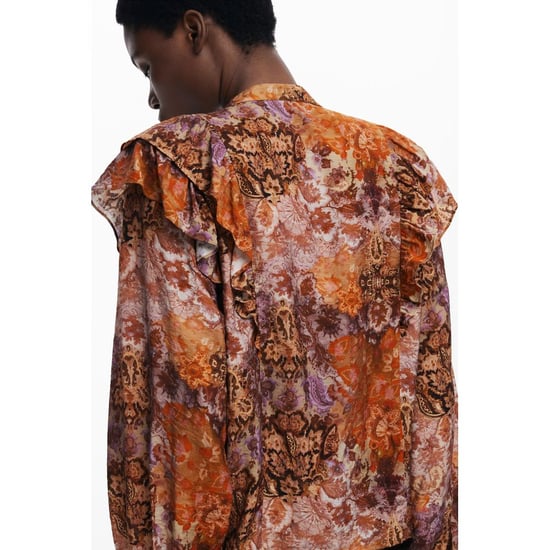 Camisa de mujer Desigual Arancione en viscosa - Image 3