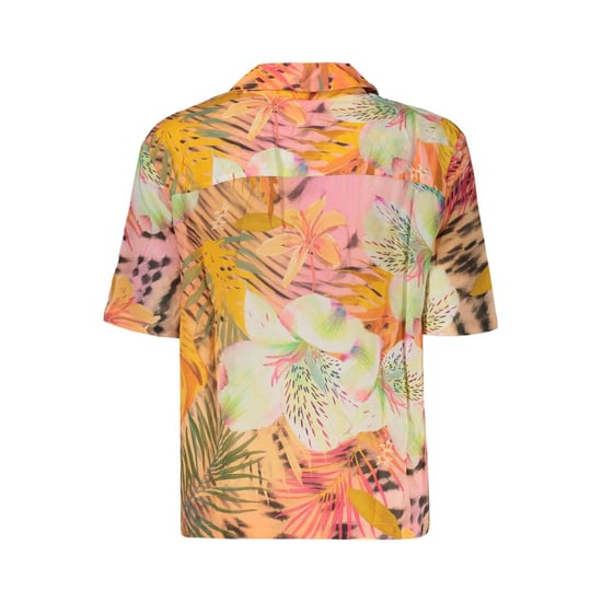 Camisa de mujer de viscosa naranja Desigual - Image 2