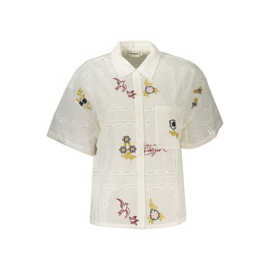 Camisa de Mujer Blanca de Poliéster Desigual - Image 1