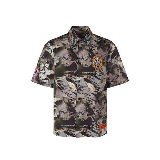Camisa de patrón bicolor de algodón Heron Preston - Image 1