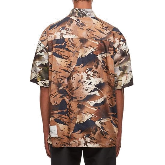 Camisa de patrón bicolor de algodón Heron Preston - Image 3