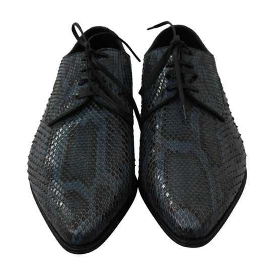 Zapatos de piel de serpiente azul de Dolce & Gabbana - Image 4