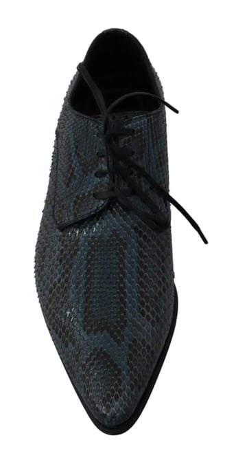 Zapatos de piel de serpiente azul de Dolce & Gabbana - Image 5