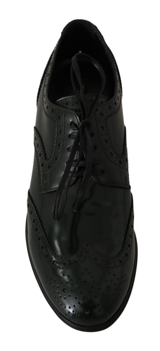 Zapatos Oxford Brogue de Piel Verde Dolce & Gabbana - Image 4