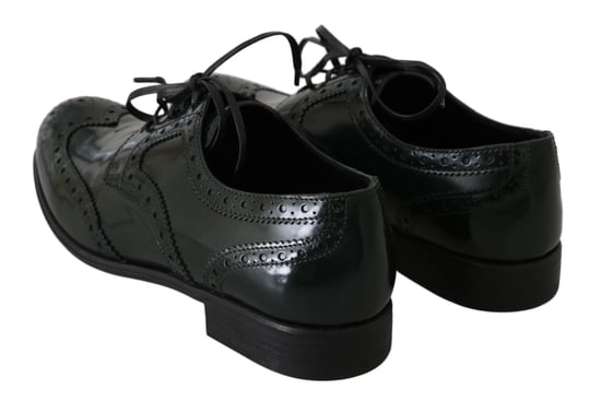 Zapatos Oxford Brogue de Piel Verde Dolce & Gabbana - Image 6