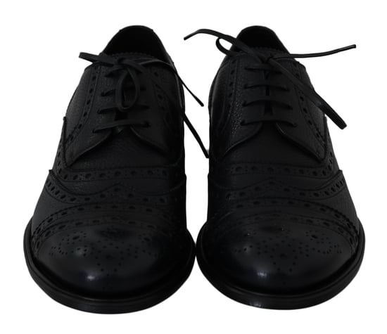 Zapatos de vestir Oxford de piel azul con alas de Dolce & Gabbana - Image 2