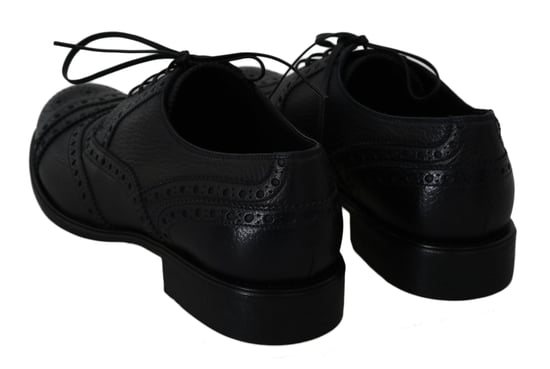 Zapatos de vestir Oxford de piel azul con alas de Dolce & Gabbana - Image 3