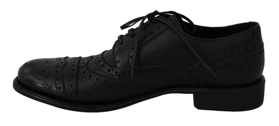 Zapatos de vestir Oxford de piel azul con alas de Dolce & Gabbana - Image 4