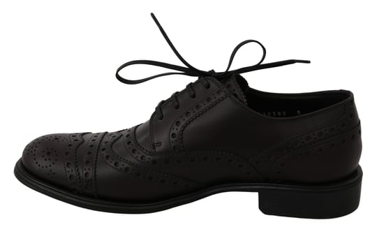 Zapatos de vestir Oxford de piel negra con ala de Dolce & Gabbana - Image 5