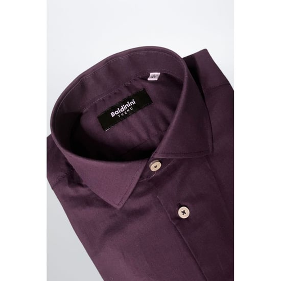 Camisa de Hombre Baldinini Trend Morada de Algodón - Image 2