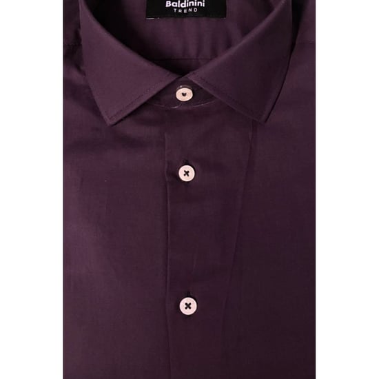 Camisa de Hombre Baldinini Trend Morada de Algodón - Image 3