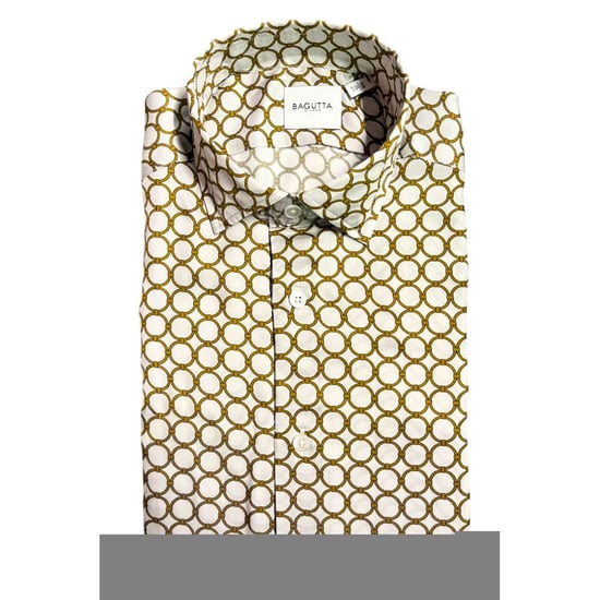 Camisa de Hombre Bagutta de Viscosa Blanca - Image 1