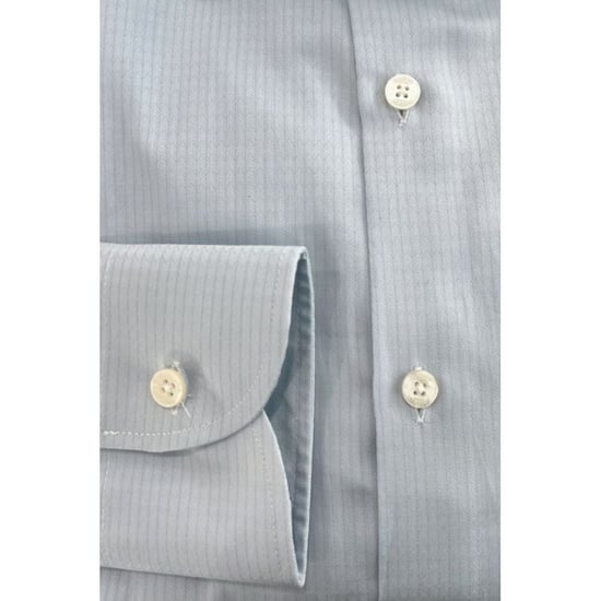 Camisa de Hombre Baldinini Trend Azul Claro de Algodón - Image 4
