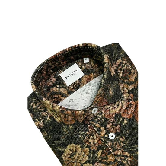 Camisa de Hombre de Algodón Multicolor Bagutta - Image 3