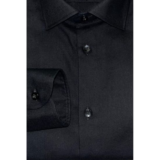 Camisa de Hombre de Algodón Negra Baldinini Trend - Image 4
