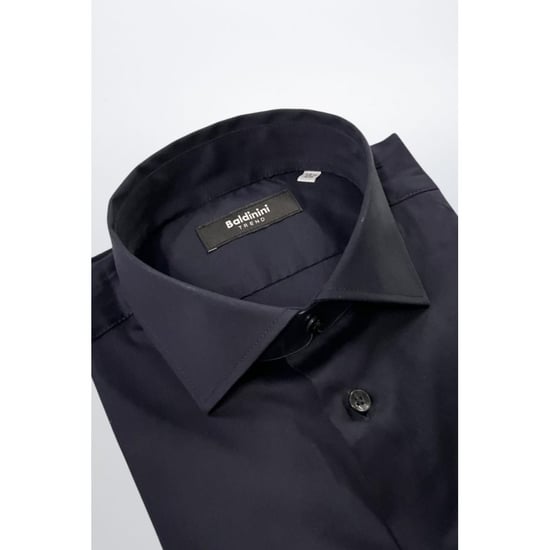 Camisa de Hombre Baldinini Trend Negra de Algodón - Image 2