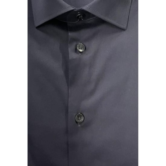 Camisa de Hombre Baldinini Trend Negra de Algodón - Image 3