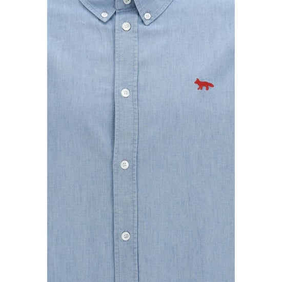 Camisa de Algodón Azul Maison Kitsuné - Image 3