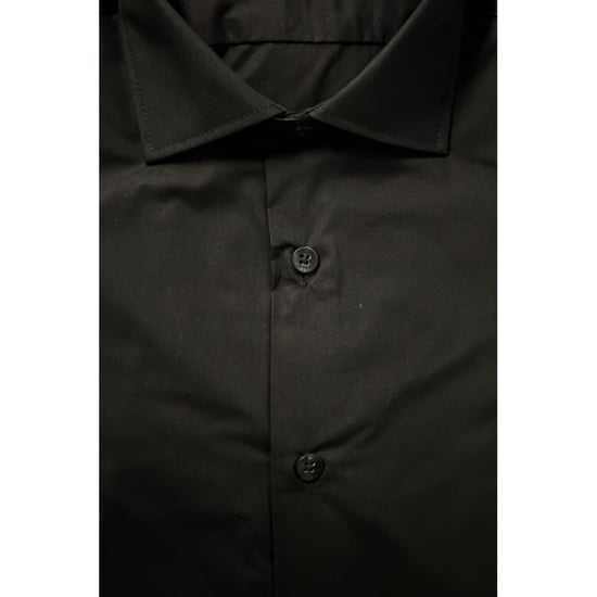 Camisa de Hombre de Algodón Negra Baldinini Trend - Image 3