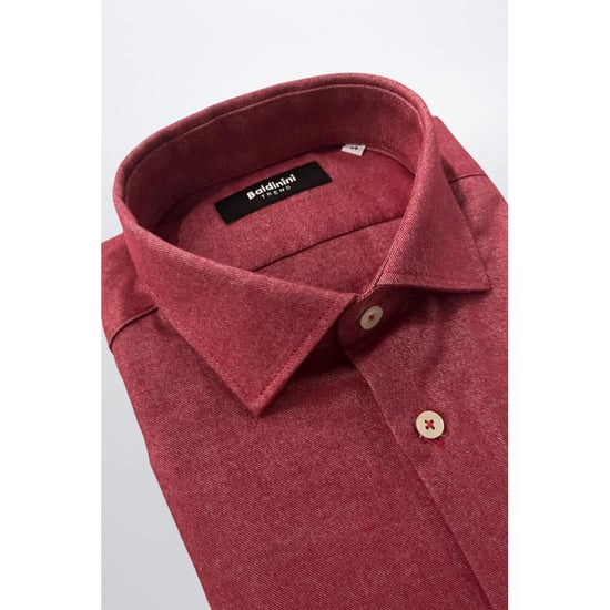 Camisa de Hombre de Algodón Rojo Baldinini Trend - Image 2
