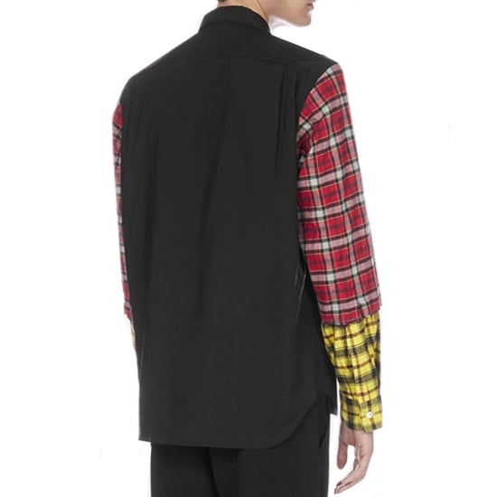 Camisa de Algodón Negra con Patrón Comme Des Garçons - Image 3