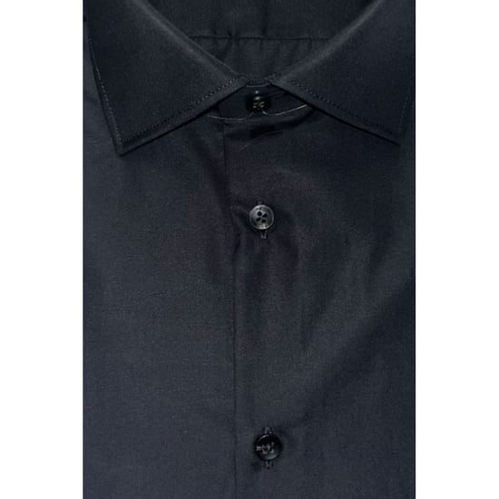Camisa de Hombre Negra de Algodón Baldinini Trend - Image 3