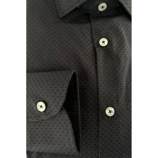 Camisa de Hombre de Algodón Gris Baldinini Trend - Image 4