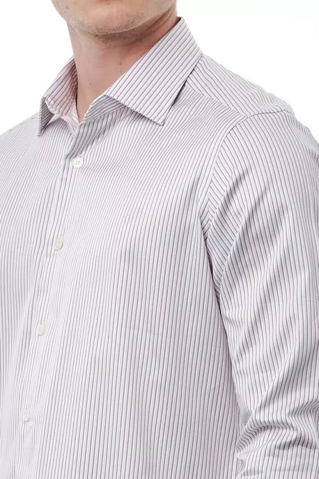 Camisa de Hombre de Algodón Blanca Bagutta - Image 2