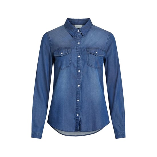 Blusa de Algodón Azul Vila - Image 1