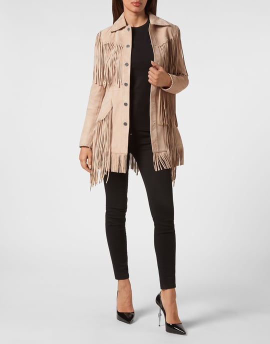Chaqueta De Cuero Gothic Plein - Image 4