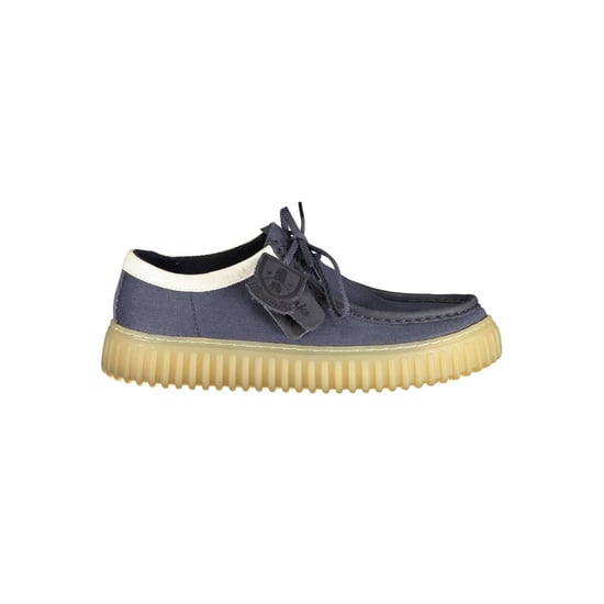 Zapato de Hombre de Tela Azul Clarks - Image 1