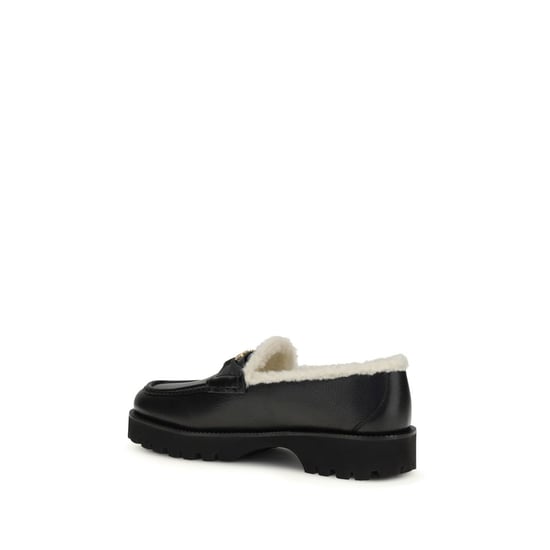 Valentino Garavani Mocasines Slip-On de Cuero de Ternera Negro Bos Taurus - Image 3