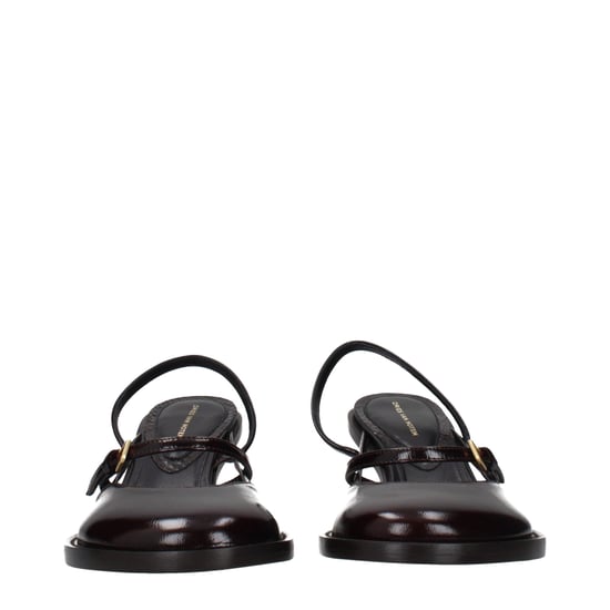 Sandalias de Plataforma de Cuero Marrón Dries Van Noten - Image 3