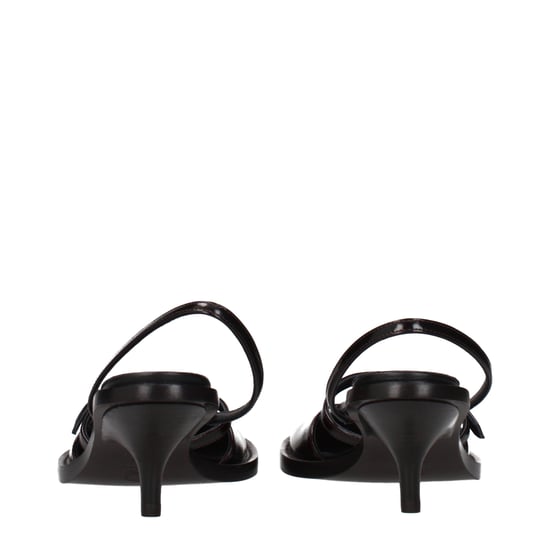 Sandalias de Plataforma de Cuero Marrón Dries Van Noten - Image 5