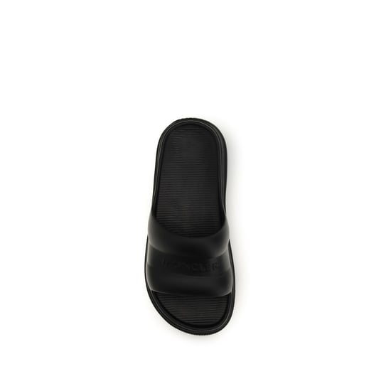 Sandalias Planas de Caucho Negras Moncler - Image 4