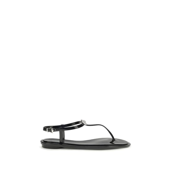 MACH & MACH Sandalias Planas de Goma Negras - Image 1