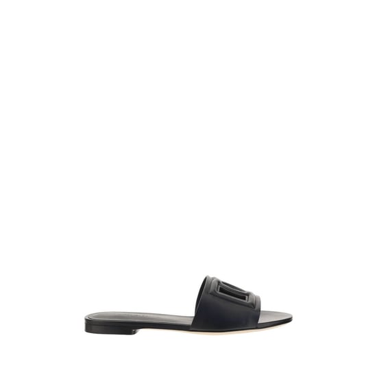 Sandalias Bos Taurus de Cuero de Ternera Negro de Dolce & Gabbana - Image 1