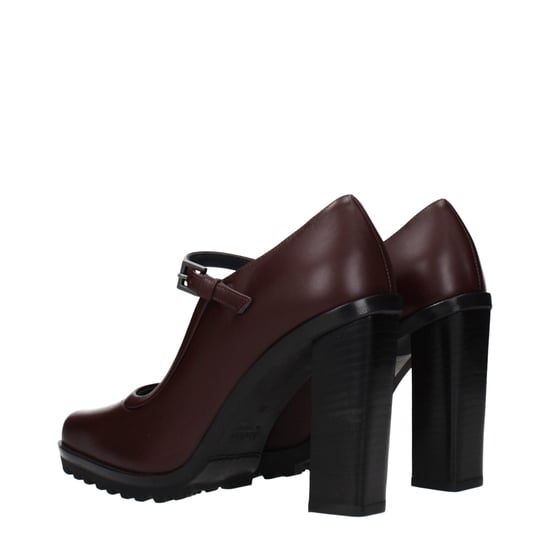 Pumps de tacón alto de cuero marrón Max Mara - Image 4