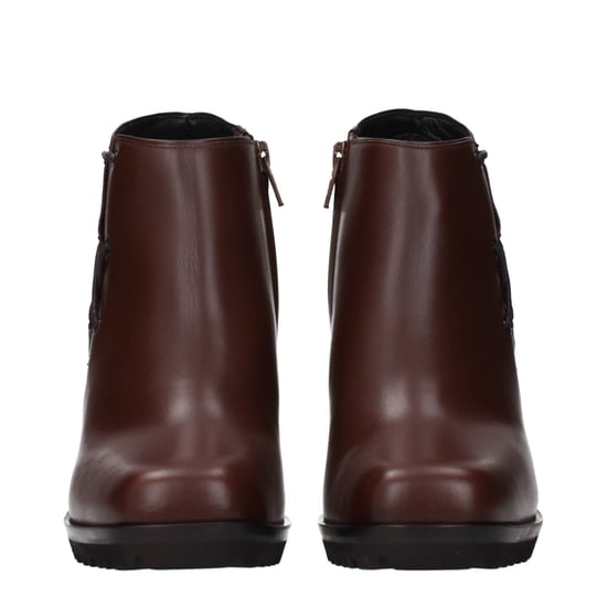 Botas de Tobillo de Cuero Marrón Max Mara - Image 3