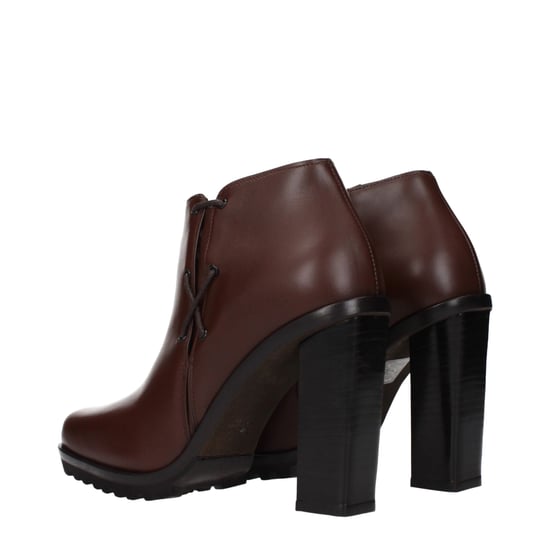 Botas de Tobillo de Cuero Marrón Max Mara - Image 4