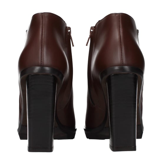 Botas de Tobillo de Cuero Marrón Max Mara - Image 5