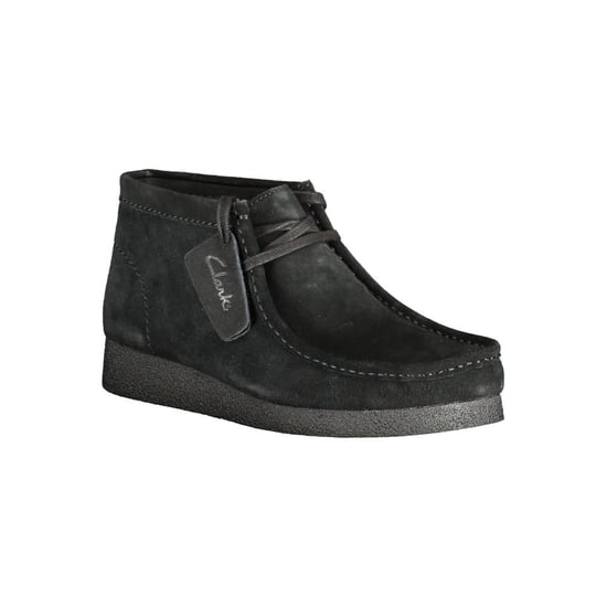 Zapatilla para Hombre de Cuero Negro Clarks - Image 2