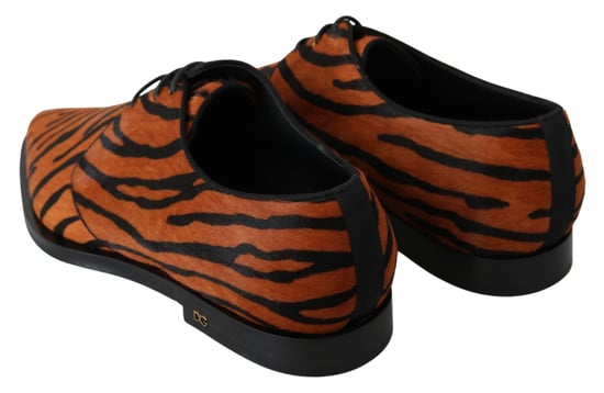 Zapatos Brogue Formales de Pelo de Pony Naranja Dolce & Gabbana - Image 6