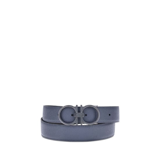 Cinturón Regular Bos Taurus de Cuero de Ternera Azul Ferragamo - Image 1