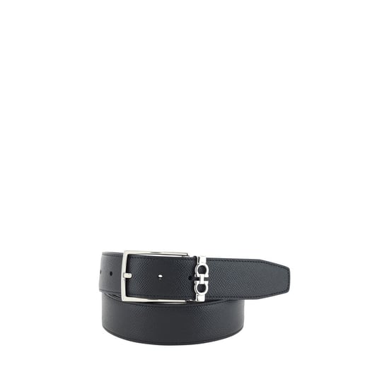 Cinturón Bos Taurus de Cuero de Ternera Negro Ferragamo - Image 1