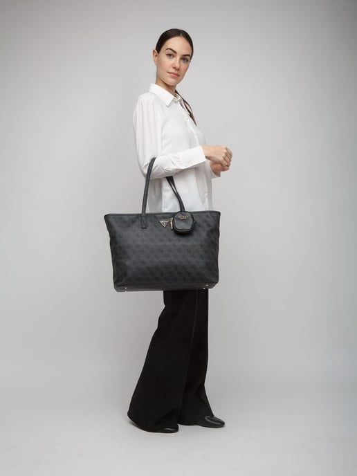 Bolso Tote Guess Logo Carbón - Image 5